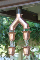 Copper Downspout Doubler