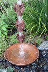 Dotted Copper Dish with Loop Bowl