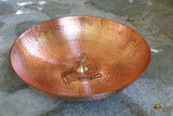 Dotted Copper Dish with Loop Bowl